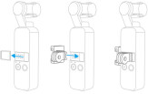 PGY Osmo Pocket  Data Port to Cold Shoe mount