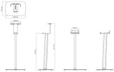 Floor Stand for Sonos Five and Play:5, Single, White White