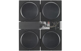 Wall Mount for 4 Sonos Amps, Single, Black