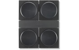 Wall Mount for 4 Sonos Amps, Single, Black