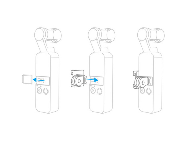 PGY Osmo Pocket  Data Port to Cold Shoe mount