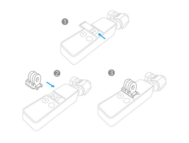 PGY Osmo Pocket  Data Port to Universal Mount