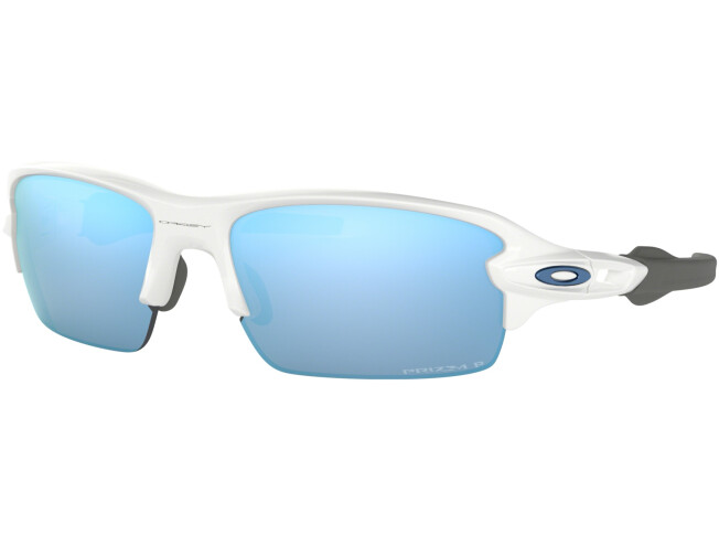 OAKLEY Flak XS Polished White Prizm Deep Water Polarized