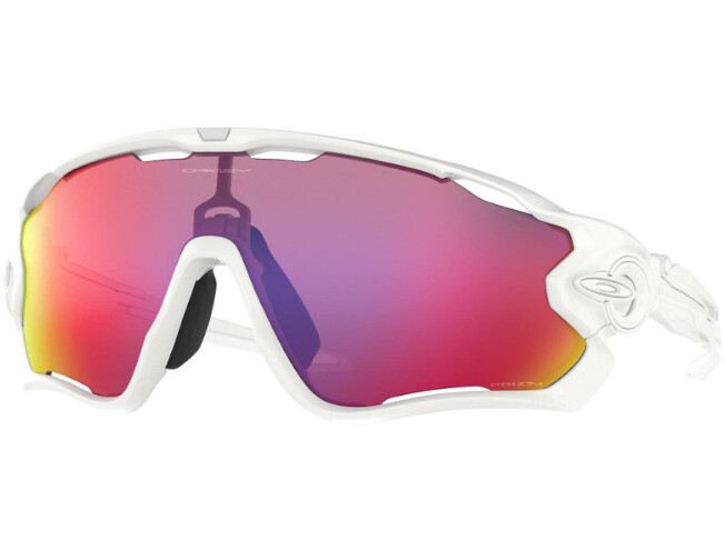 Päikeseprillid OAKLEY Jawbreaker Polished White Prizm Road Polished Pure White Prizm Road