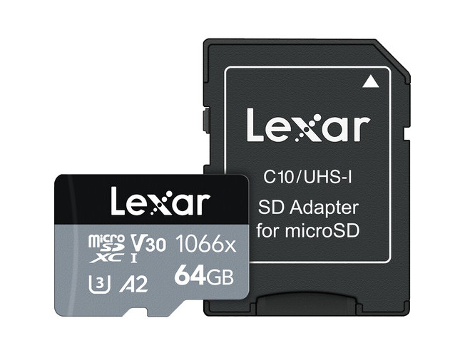 Lexar Professional 1066x microSD 64GB