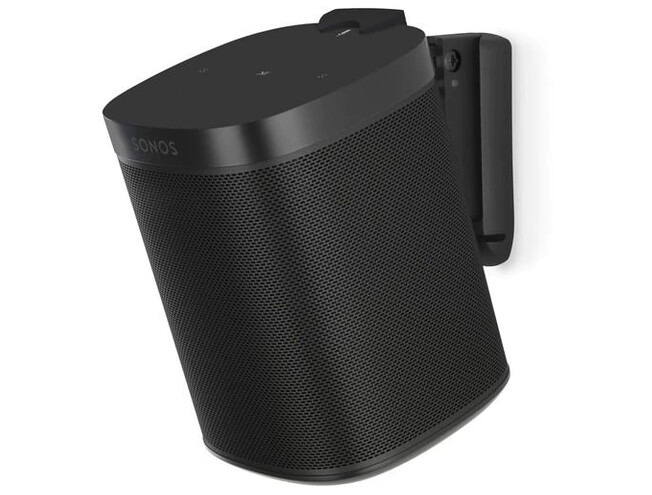 FLEXSON Wall Mount for Sonos One, One SL and Play:1 Single - Black