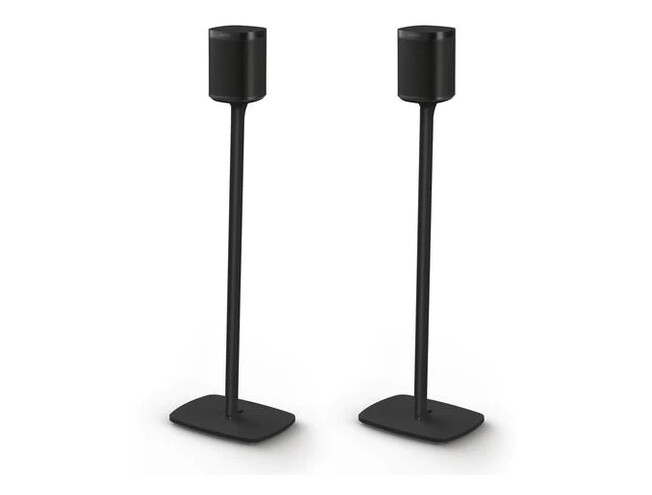 Floor Stand for Sonos One, One SL and Play1, Pair, Black Pair - Black