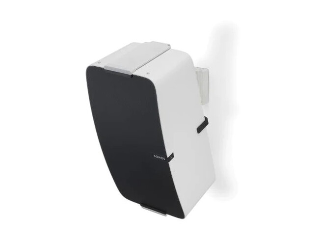 Vertical Wall Mount for Sonos Five and Play:5, Single, White White