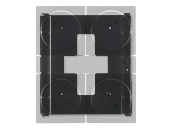 Wall Mount for 4 Sonos Amps, Single, Black