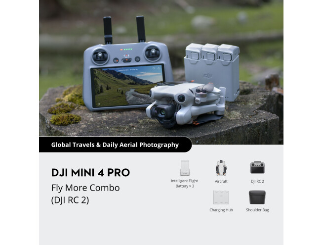 Droon DJI Mini 4 Pro Fly More Combo Fly More Combo (DJI RC 2)