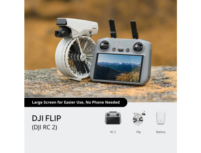 Droon DJI Flip DJI RC 2 puldiga