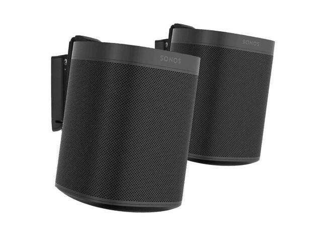 Wall Mount for Sonos One, One SL and Play:1 Pair, Black 2tk - must