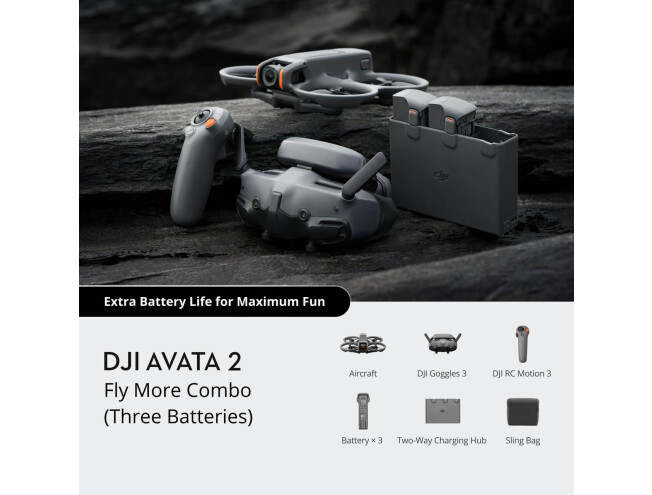 Droon DJI Avata 2 Fly More Combo (Three Batteries) Fly More Combo (Kolm akut)