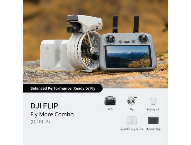 Droon DJI Flip Fly More Combo (DJI RC 2) Fly More Combo (DJI RC 2)