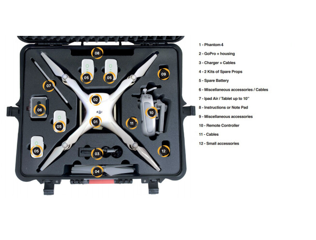 HPRC Kohver ratastega - DJI Phantom 4'le